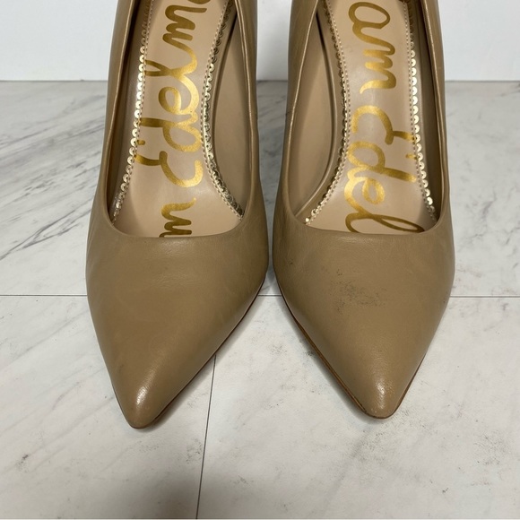 Sam Edelman Danna Tan Leather Pointy Toe Pump Heel 10M - Picture 13 of 16